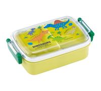 Skater - Bento Lunch Box for Kids, 1 Tier, 450 ml, Fluffy Dome Shape, Dinosaur Pictur, New Antimicrobial Design, Made in Japan RBF3ANAG-A