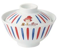 Skater CDN3C-A Ceramic Bowl with Lid, Ramen, Bowl, Tableware, Ponyo on The Cliff, Studio Ghibli, Microwave, Dishwasher Safe