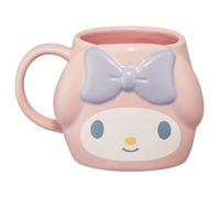 Skater CHMGD4-A Ceramic Mug, 13.8 fl oz (390 ml), Die Cut, My Melody Sanrio マイメロ