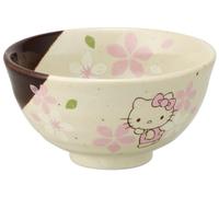 Skater CHMR1-A Mino Yaki Rice Bowl, Hello Kitty Sakura Sanrio, 4.4 x 2.4 inches (11.2 x 6 cm)