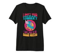 Skater I Don't Need Therapy I Just Need to Go Roller Skating Premium T-Shirt