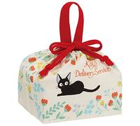 Skater KB7-A Children's Lunch Box Drawstring Bag with Gusset, Kiki's Delivery Service, Botanical, Made in Japan