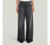 Skater Long Pocket High Loose Jeans - Grey - Women 28-34