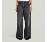 Skater Long Pocket High Loose Jeans - Grey - Women 29-32