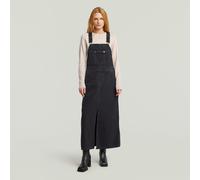 Skater Maxi Dungaree Dress - worn in oyster shell - Women S