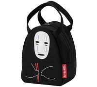 Skater No-Face Mini Die Cut Black Insulated Lunch Bag with Zip Closure