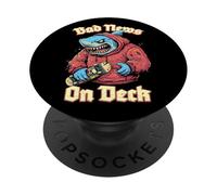 Skater Shark Bad News On Deck Skateboarder Funny Skateboard PopSockets Adhesive PopGrip