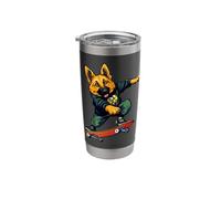 Skater Shepherd - Skateboard Stainless Steel Insulated Tumbler