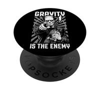 Skater Skateboarder Frankenstein Gravity Is The Enemy Skate PopSockets Adhesive PopGrip