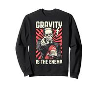 Skater Skateboarder Frankenstein Gravity Is The Enemy Skate Sweatshirt