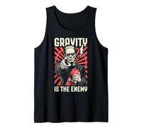 Skater Skateboarder Frankenstein Gravity is The Enemy Skate Tank Top