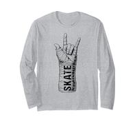 Skater Skateboarder Funny Broken Wrist Skate Skateboarding Long Sleeve T-Shirt