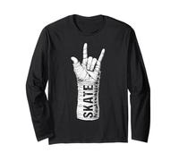 Skater Skateboarder Funny Broken Wrist Skate Skateboarding Long Sleeve T-Shirt