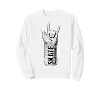 Skater Skateboarder Funny Broken Wrist Skate Skateboarding Sweatshirt