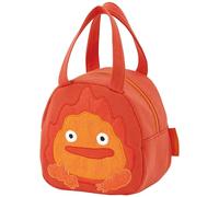 Skater Studio Ghibli Calcifer Bento Lunch Bag - A Die-Cut Cotton Bag, Compact & Cute with Soft Sweat Material - Perfect for Ghibli Fans & Everyday Use