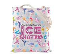 Skater Survival Kit Ice Skating Lover Gift It's A Beautiful Day for Ice Skating Makeup Bag Skating Team Toiletry Bag Figure Skating Gift (Ice Skating Tote)