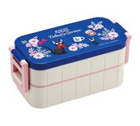 Skater YZW3AG-A Lunch Box, 20.3 fl oz (600 ml), Antibacterial, 2-Tier, Women's, Kiki's Delivery Service, French Ghibli, Made in Japan