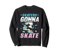 Skaters Gonna Skate Roller Disco Roller Skating Sweatshirt