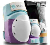 SKATEWIZ Protectors - Inline Skate Protectors Adults, Inline Skate Pads Adults - Inline Skate Pads Adults, Skate Pads Adults - Inline Skate Pads Women - SHIELD Size M/L Lavender Blue
