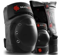 SKATEWIZ Protectors - Inline Skate Protectors for Adults, Inline Skate Pads for Adults - Inline Skate Pads for Adults, Skate Pads for Adults - Inline Skate Pads for Women - SHIELD Size M/L Black