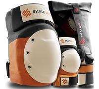 SKATEWIZ Protectors - Inline Skate Protectors for Adults, Inline Skate Pads for Adults - Inline Skate Pads for Adults - Inline Skate Pads for Women - SHIELD Size M/L Sunrise Orange