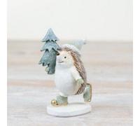 Skating Christmas Hedgehog Ornament