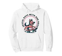 Skating German Shepherd Dog Quote 2026 Pullover Hoodie