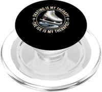 Skating Is My Therapy The Ice Is My Therapist Gift PopSockets PopGrip for MagSafe
