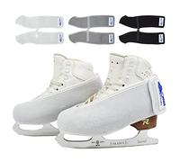 Skating Spirit Skate Boot Covers for Roller Skating Figure Skating - Youth and Adult (1 Pair in Gray or Black) (Black, Adult)
