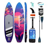 SKATINGER Sunset Gradient Paddle Board, 11 ft Long, 33 in Wide, 6 in Thick