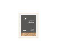 Skava 60 x 80cm Wooden Picture Frame With 50x70cm Mount & Glass Front Nielsen Light Oak One Size