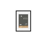 Skava A3 Wooden Picture Frame With A4 Mount & Glass Front Nielsen Black One Size