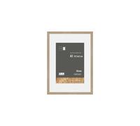 Skava A3 Wooden Picture Frame With A4 Mount & Glass Front Nielsen Light Oak One Size