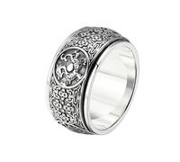 Skcess Ring Real 925 Silver 12MM Chinese Mythical Beasts Size S 1/2