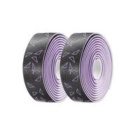 Skday Bicycle Handle Bar Tape,Bike Handle Tape Road Bicycle Handlebar floral pattern Gradient EVA PU Bar Tape comfort Cycling With Bar Plug Anti-slip straps (Color : PURPLE)