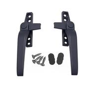 Skday Window Handler Universal Right/Left Hand 2PCS Aluminum Alloy 38 50 Type Window Handle Seven Shaped Left and Right Sliding Glass Door Lock Buckle UPVC Doors(B)