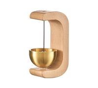 SKDFHOD Wooden Door Gong, Negotiating Doorbell Opening Door Bell Dopamine Magnetic Doorbell Self Adhesive for Door, Office, Shop, Cafe