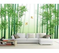 skdhlifpj Photography Wallpaper Green Bamboo Grove 150cmx105cm Tropical Bamboo Forest Landscape Scenery Kids Living Room Bedroom Wallpaper