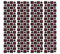 Skdqiee Elegant Casino-Themed Poker Table Runner Polyester Fabric, Perfect for Poker Night Decorations, Las Vegas Party Decor, and Casino-Themed Events，72 x 13 inches