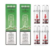 SKE Crystal Plus Refillable Pods [1.1ohm] - 4 Pack Empty Refillable Pods Compatible with Crystal Plus - No Nicotine [4 Pack]