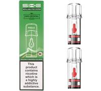 SKE Crystal Plus Refillable Pods (1.1ohm) - Crystal Pods Crystal 4 In 1 Vape Pods, Refill, No Nicotine (2 Pack)