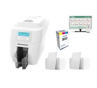 SKE-Direct® Magicard 300 Dual-Sided ID Card Printer Bundle - Includes FREE 200 PVC Cards, Design Software & Advanced Security Features