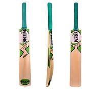 SKE Popular Willow Cricket Bat,Ball with bat Cover for Junior All Tennis Ball (Size 04) for 7 to 10 Years