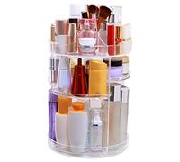 Skeadex Make Up Cosmetic Organiser Dressing Table Organiser 360° Rotating Storage Lipstick Organiser Cosmetic Storage Box Beauty Organiser for Dresser Bedroom Bathroom (B)