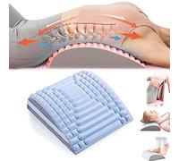 Skeayid Acemend Refresh - Neck & Back Stretcher, Back Neck Cracker Lower Back Pain Relief, Waist Massage Relaxation Yoga Stretcher, Multi-Level Adjustable Spine Board Lumbar Soothing Device (Blue)