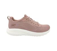 Skechers 117209 Face Off rose blush dusky pink knitted trainers