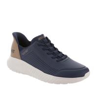 Skechers 118305 Bobs Chaos Sneakers Memory Foam Blue Slip-ons Elastic Laces
