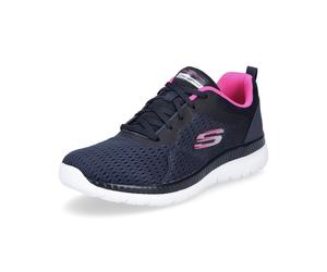 Skechers 12607/NVHP Ladies Relaxed Fit Memory Foam Lightweight Trainers Sneaker