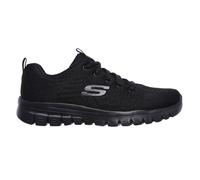 Skechers 12615W/BBK Graceful Get Connected Ladies Wide Fit Memory Foam Trainers