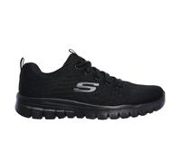 Skechers 12615W/BBK Graceful Get Connected Ladies Wide Fit Memory Foam Trainers